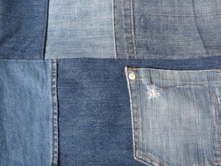 Wonderlijk kussens jeans spijkerstof denim vintage stoffen stoer industrieel TC-81