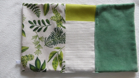 Botanische kussenhoes in patchwork foto 1